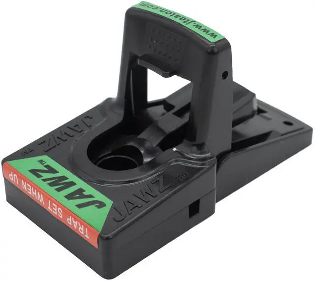 Main image of Jawz Indoor Plastic Mouse Trap for Solid or Liquid Bait, Instant Kill Mouse Traps, No-Touch Disposal with Trap Set Indicator 6-Pack