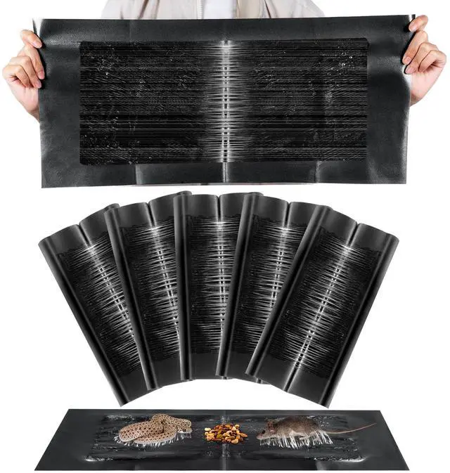 Main image of Mouse Glue Traps, Anti Slip Rat Snake Rodent Sticky Pads Pet Friendly, Peanut Scented Mice Glue Board that Work for Home Indoor Outdoor Restaurant Kitchen Hotel Office