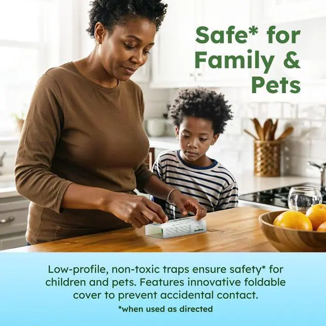 Alt view image 4 of 7 - CatchShield Glue & Sticky Traps for Mice, Rats & Insects Non-Toxic Pest Control, 24-Pack, Pet & Family Friendly, Extra-Strength, Ready-to-Use Adhesive Traps