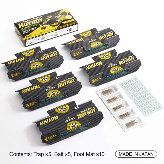 Alt view image 2 of 7 - Bait Glue Traps, Great for Home with Kids & Pets Indoor, Sticky Pest Control Trap, Roach Killer, Made in Japan 5 Traps