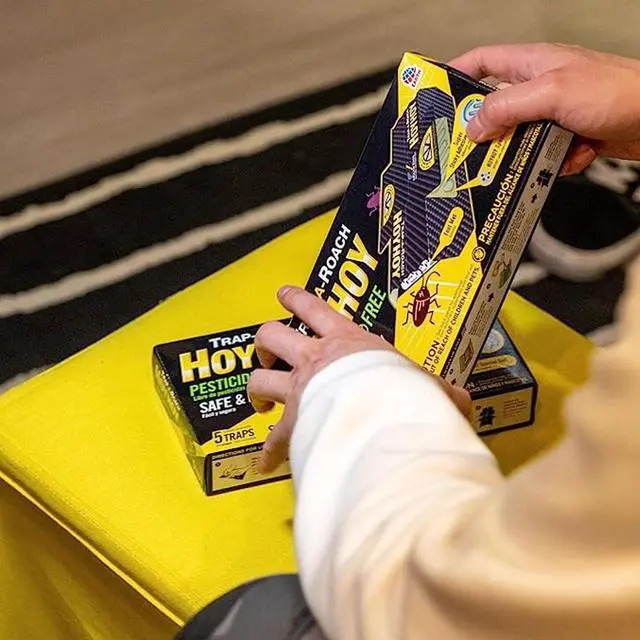 Alt view image 7 of 7 - Bait Glue Traps, Great for Home with Kids & Pets Indoor, Sticky Pest Control Trap, Roach Killer, Made in Japan 5 Traps