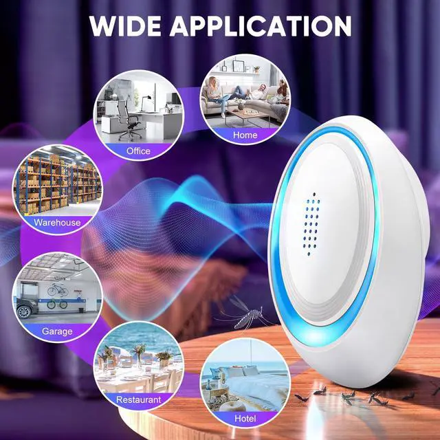 Alt view image 7 of 7 - Pest Control Insect Plug in, Mouse Repellent Indoor, Electric Rodent Repellent Plug-in for Roach, Bugs, Ant, Mosquito, Mice, Spider, Rat,6 Pack