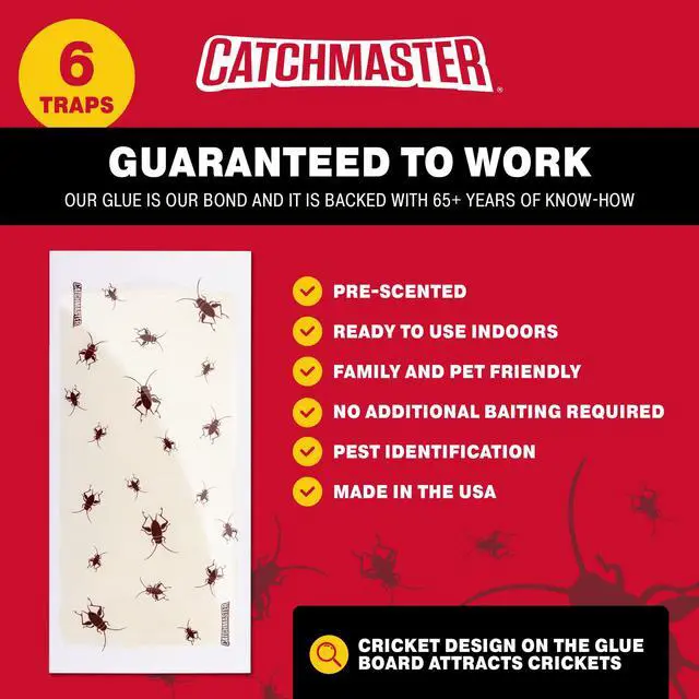 Alt view image 4 of 7 - , Adhesive Bug Catcher Cricket Traps Indoor, Sticky Trap for Inside Your Home, Bulk Insect Killer, Insect Traps for House & Garage, Pest Control for Home