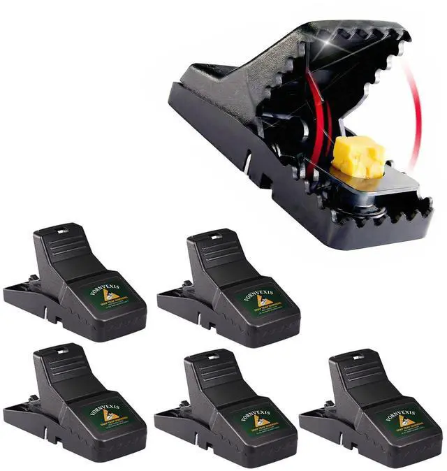 Main image of Mouse Traps Indoor for Home, Reusable Snap Traps for Mice, Easy to Set, No Touch Design, Plastic Mouse Trap for Kitchen, Garage, House, Indoor and Outdoor Use12 Pack