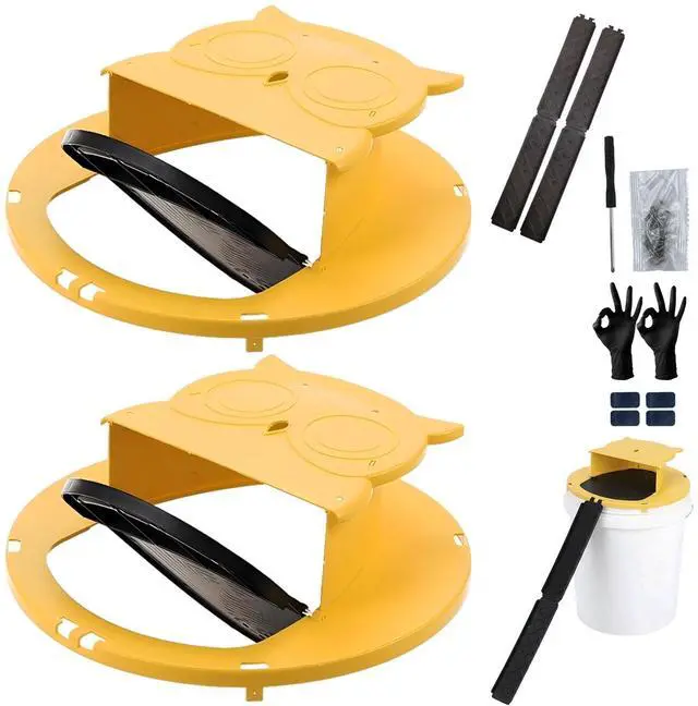 Main image of Metal Hinge Bucket Lid Mouse Trap, 2 Pack