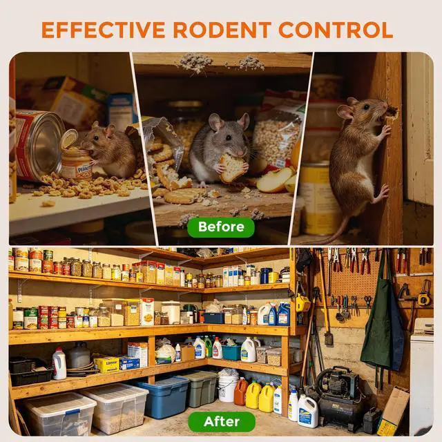 Alt view image 5 of 7 - Rodent Mouse Repellent 12 Pack, Peppermint Oil Rodent Repellent Balls, Safe for Family & Pets, Indoor & Outdoor Moth Balls for Mice Rat Roach Spider Ant Squirrel, for Home Garage Basement Kitchen