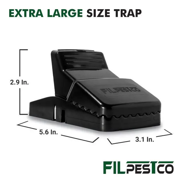 Alt view image 3 of 6 - Large Rat Traps, Mouse Traps, Black Heavy Duty Snap, 6 Count