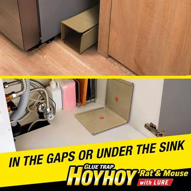 Alt view image 7 of 7 - Rat & Mouse Glue Transformable Trap with Lure 5 Traps, Clever Foldable Design for Indoor Use, Super Sticky Wavy Glue with Food-Based Lure Bag, Made in Japan