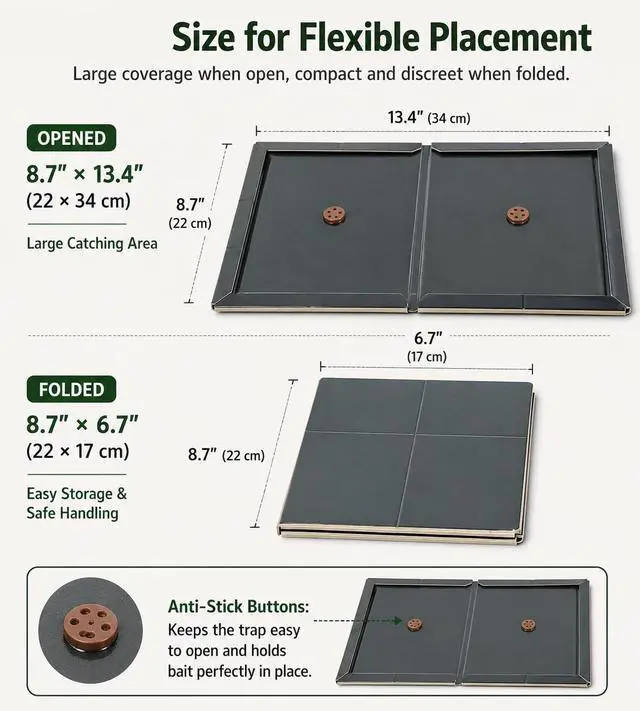 Alt view image 3 of 7 - 6 Pack Extra Large Mouse Glue Traps, Sticky Mouse Traps Indoor for Home
