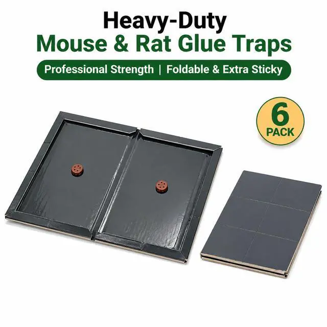 Alt view image 7 of 7 - 6 Pack Extra Large Mouse Glue Traps, Sticky Mouse Traps Indoor for Home