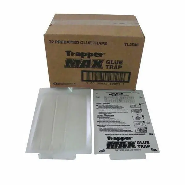 Alt view image 3 of 3 - Glue Traps 72 Glue Boards Trap Mouse Bugs Insects Bed Bugs Spiders Cockroaches Non-Toxic, w