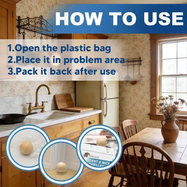 Alt view image 4 of 7 - Rodent Repellent Indoor, Mice Repellent, Rat Repellent for Outside, Peppermint Balls for Mice, Safe for Kids and Pets, Mouse Repellent Indoor/Outdoor 8 Packs