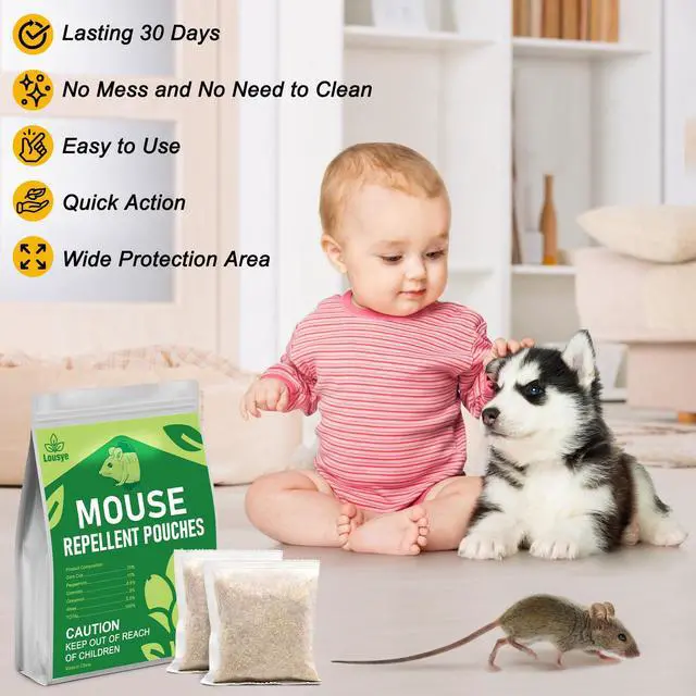Alt view image 3 of 7 - Mouse Repellent Pouches 30 Pack,Rodent Repellent for Indoor Use