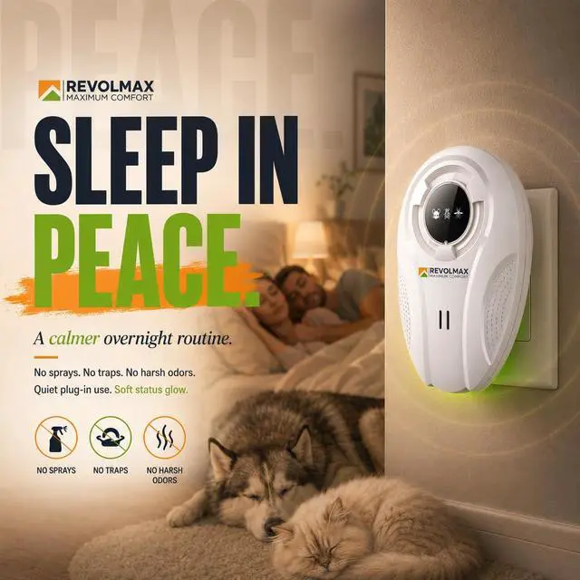 Alt view image 6 of 7 - Ultrasonic Pest Control Repeller - Electronic & Ultrasound, Indoor Plug-in Repellent - Get rid of - Rodents, Mice, Squirrels, Bats, Insects, Bed Bugs, Ants, Fleas, Spiders, Roaches (2 Pack)