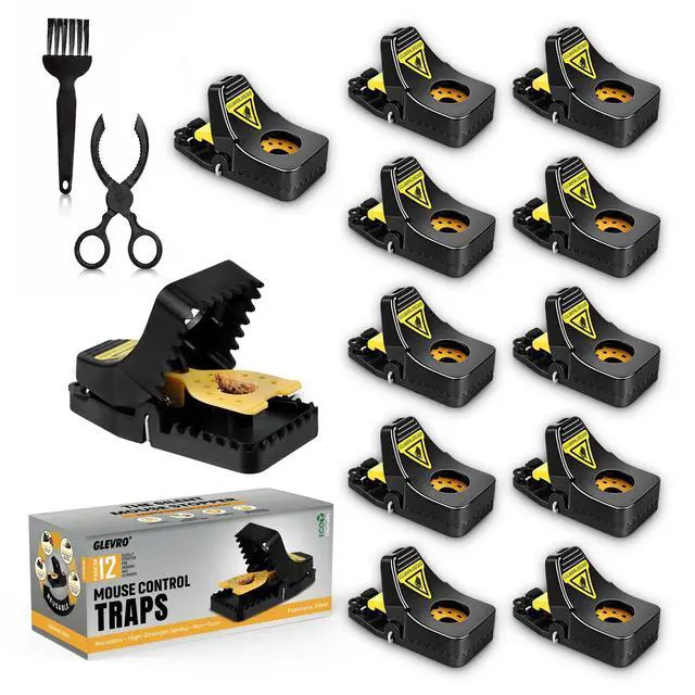 Main image of Pack Mouse Traps Indoor for Home,Mice Traps for House,Reusable Mouse Trap that Work,Small Mice Catchers for Home Indoor, Quick Set Mousetraps Effective