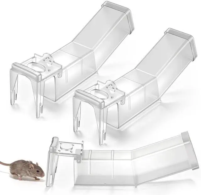 Main image of Pack Humane Mouse Traps Indoor, No Kill Mice Trap with Air Hole, Catch and Release Live Mouse Traps for Home, Safe Have A Heart Rat Trap, Reusable Mousetrap Catcher Outdoor