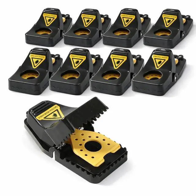 Main image of Mouse Traps 12 Pack for Mice, Reusable Snap Traps Indoor for Home, No-Touch Safe Design, Quick Set Sensitive Trigger, Mice & Small Rat Catcher for Kitchen, Garage, Basement