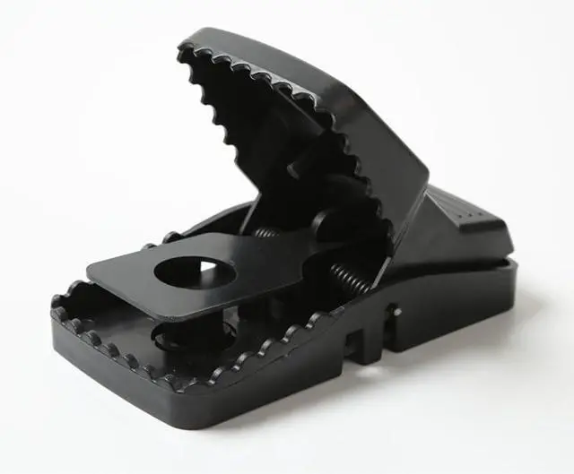 Alt view image 3 of 6 - Mouse Trap, Black Plastic Reusable Snap Traps, 6 Pack with Quick Action Spring Mechanism for Indoor Outdoor Pest Control Small