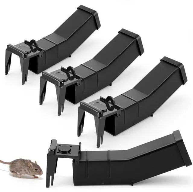 Main image of Pack Humane Mouse Traps Indoor, No Kill Mice Trap with Air Hole, Catch and Release Live Mouse Traps for Home, Safe Have A Heart Rat Trap, Reusable Mousetrap Catcher Outdoor