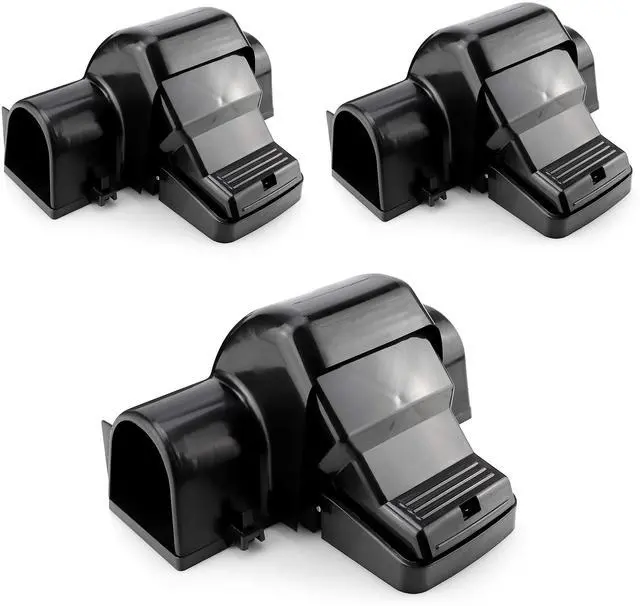 Main image of Pet-Safe & Child-Safe Rat Traps w/Tunnel Design Dual Entry for Better Capture Rate - No Harmful Poison - Prevents Accidental Triggering - Avoid Finger Snapping - Setup in Seconds. (3 Pack)