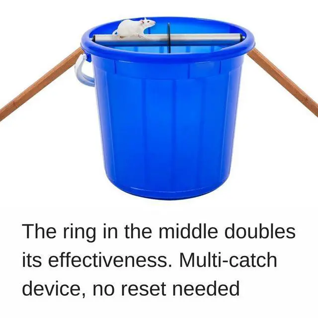 Alt view image 4 of 6 - Mouse Trap, Live Catch and Release Bucket Spin Roller with an Original Ring for Mice Rats Rodents. Humane. Auto Rolling Reset. Safe for Children and Pets Works Outdoors and Indoors