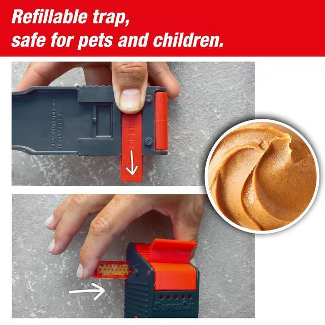 Alt view image 3 of 7 - Mouse Trap No See No Touch - Effective, Non-Contact + Non-Visible Catch + Kill with no-Fail catching - Pre-baited with Food Bait - Easy to Use - Reusable