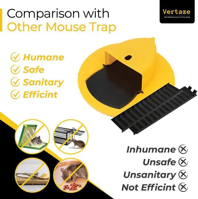 Alt view image 2 of 7 - Bucket Lid Mouse Trap, Mouse Trap Bucket - Mouse Traps Indoor for Home - Auto Reset, Multi Catch, Reusable 5 Gallon Bucket Lid Rat Traps Indoor Outdoor Rat & Mouse Traps, ABS Material, (Gloves)