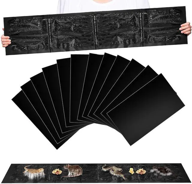 Main image of 12 Pack Extra Large Glue Traps for Mice and Rats, Heavy Duty Super Sticky Traps for Mice Rats Snakes, Rat Glue Trap for Indoor Outdoor