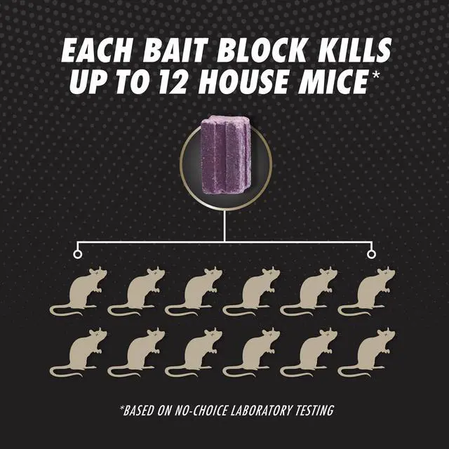 Alt view image 2 of 7 - Advanced Brand Mouse Bait with Disposable Station, Indoor and Outdoor Use, 1 Pre-Filled Ready-to-Use Station