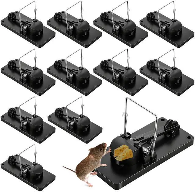 Main image of Pack Reusable Mouse Traps, Small Plastic Mousetraps with No Touch Disposal, Safe & Sanitary, Pet Friendly, Easy Set Rat Snap Trap for Home, Garage, Garden, Indoor & Outdoor Use