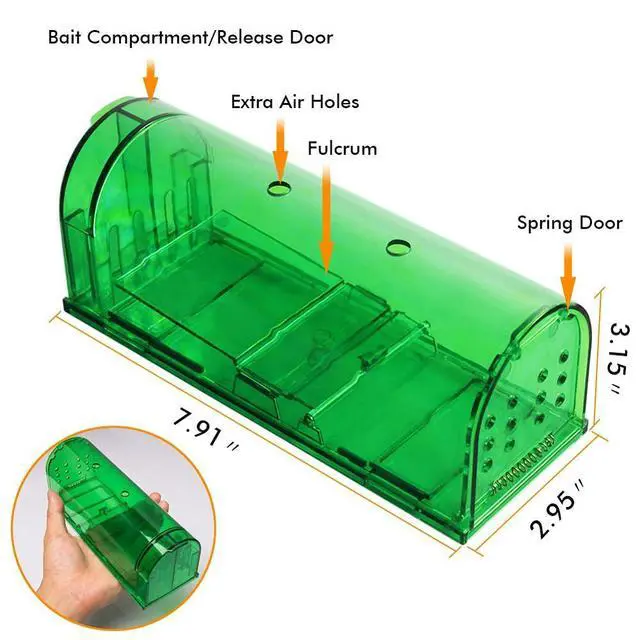 Alt view image 2 of 6 - Home and Country USA Humane Mouse Trap. Our Catch and Release Mouse Traps are Designed as a Live Mouse and Rat Trap for Those who Want to Remove mice The Right Way.