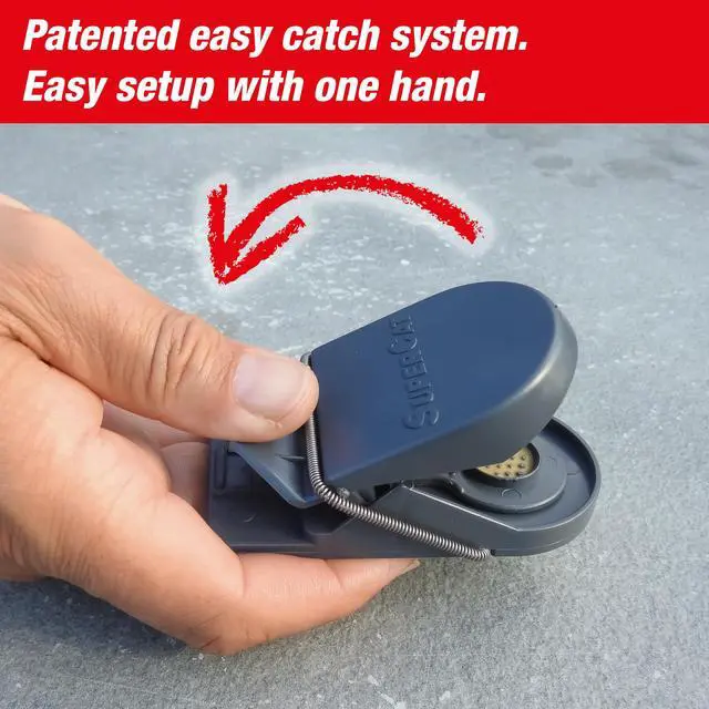 Alt view image 3 of 7 - Mousetraps & Mice Traps for Home - Mouse Trap SuperCat - Efficient, Humane & Reusable with Food Bait - Catch & Kill Instantly - in/Outdoors Use - 4 Traps