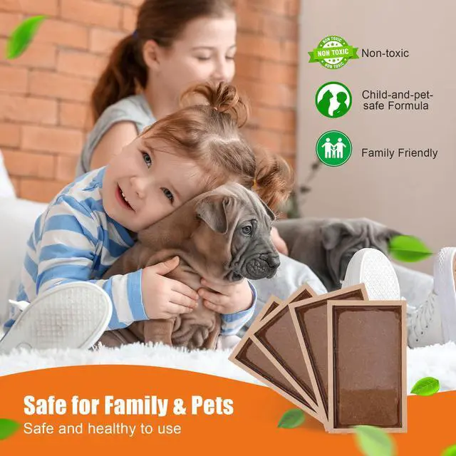 Alt view image 6 of 7 - Pack Large Mouse Glue Traps, Heavy Duty Wood Rat Traps, Snake Sticky Board with Enhanced Stickiness for Indoor & Outdoor, Pre-Scented Peanut Taste, Non-Toxic, Sturdy Wooden Tray, Pet Safe