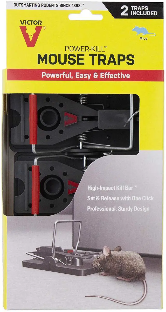 Main image of Power-Kill Easy Set Mouse Trap - 2 Reusable Mouse Traps