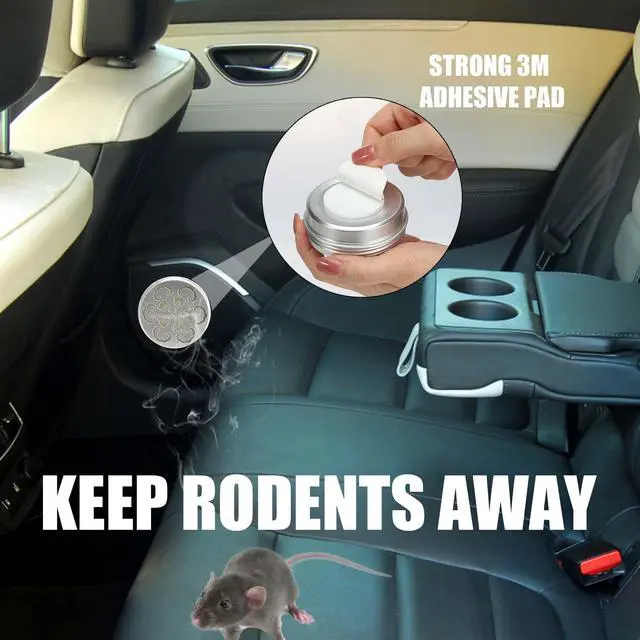 Alt view image 4 of 6 - Peppermint Oil to Repel Mice and Rats, 4 Pack for Car Engines, Mouse Repellent Keeping Rodents Out of House Garages, Human Pet Dog Plant Safe