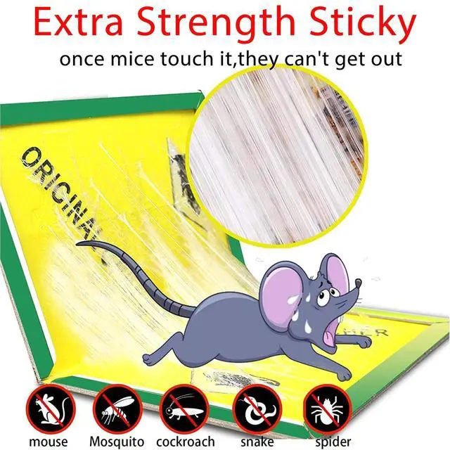 Alt view image 7 of 7 - Mouse Traps,10 Pack RatTraps,Mouse Glue Board,Glue Boards Professional Strength that Work Capturing Indoor and Outdoor Rat