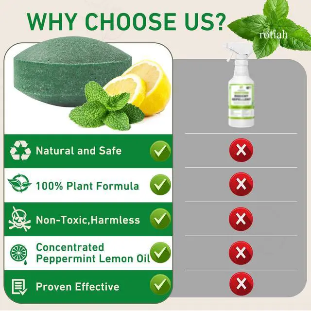 Alt view image 5 of 7 - Pest Rodent Repellent, 24 Pack Peppermint Oil Repellent for Mouse Rats Spider Roach Ant Squirrel Pest Control Indoor & Outdoor, Natural Mice Deterrent Replace Trap Poisoning Family & Pet Safe Green