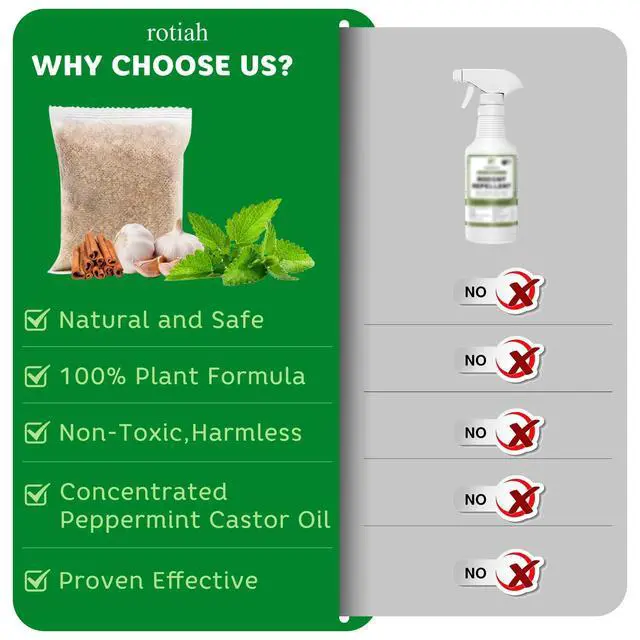 Alt view image 6 of 7 - Pest Rodent Repellent Pouches, Peppermint Oil for Mouse, Roach, Ant, Spider, Squirrel, Mice, Rats, Pest Control Indoor Outdoor, Natural Mouse Deterrent Replace Traps Poison Family Pet Safe,10 Pack