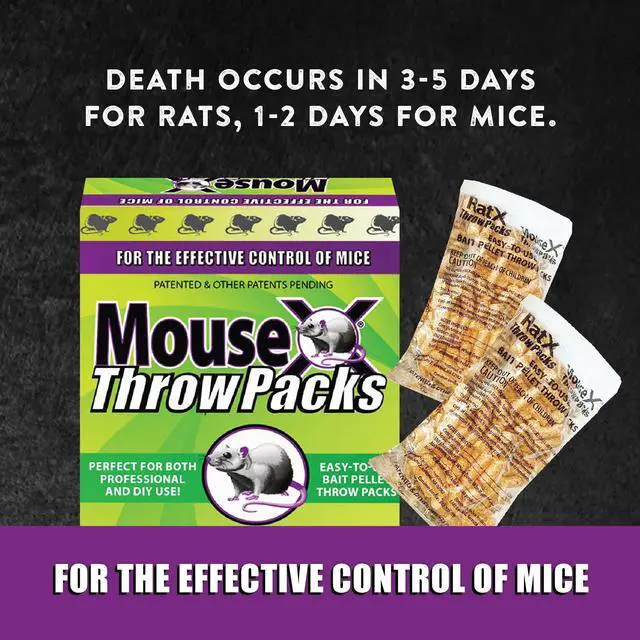 Alt view image 2 of 7 - Rodent Control Bait Pellet Throw Packs for Rats & Mice Poison Free, Pet Safe | Indoor & Outdoor Use Pellets |6 Throw Packs