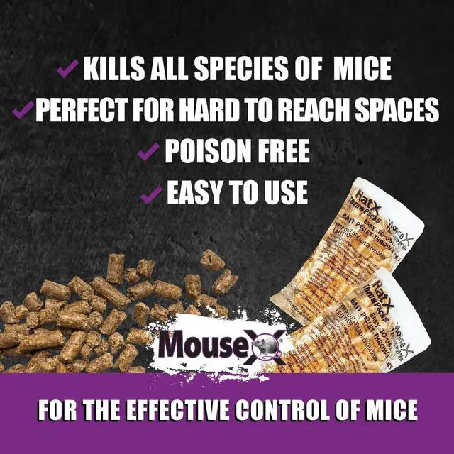 Alt view image 4 of 7 - Rodent Control Bait Pellet Throw Packs for Rats & Mice Poison Free, Pet Safe | Indoor & Outdoor Use Pellets |6 Throw Packs
