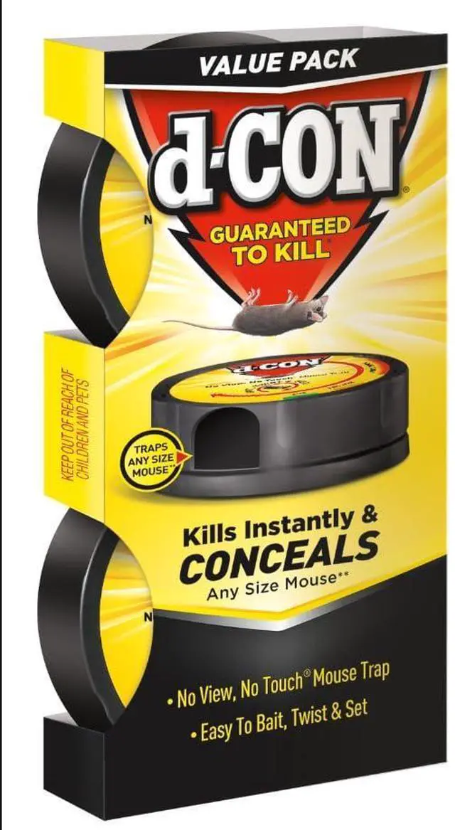 Alt view image 6 of 6 - No View, No Touch Covered Mouse Trap, 6 Pack (2 Traps Each) (Packaging May Vary)