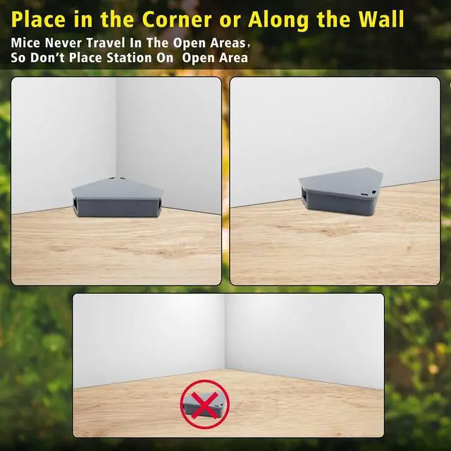 Alt view image 6 of 7 - Mouse Station with Keys Grey 12 Pack, Key Required Mouse Stations, Mice Stations, Keeps Children and Pets Safe Indoor & Outdoor