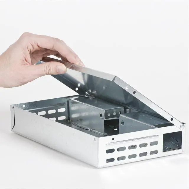 Alt view image 3 of 6 - Tin Cat Multi-Catch Live Mouse Trap - Indoor and Outdoor Humane Catch and Release Mouse Trap - M310SSR - Humanely Capture Mice