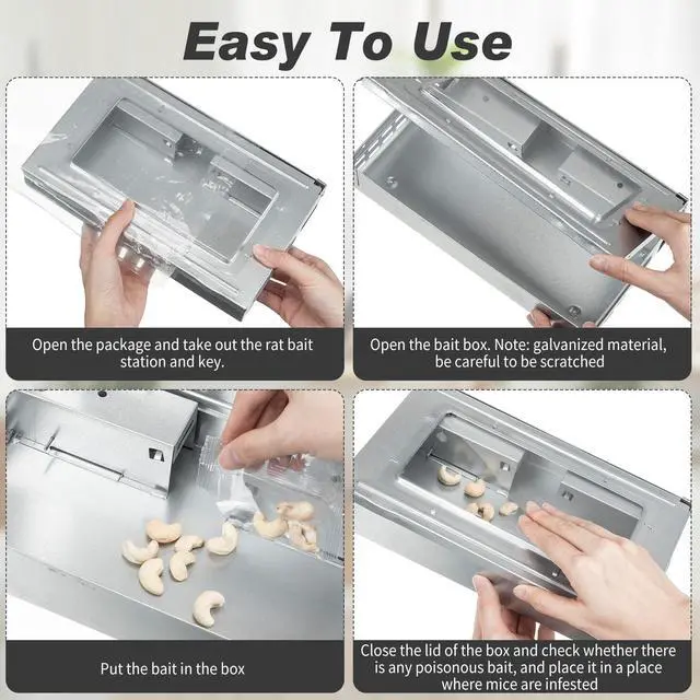 Alt view image 6 of 7 - Pack Multi Catch Mice Trap Clear Top Humanized Mouse Trap Rodent for Indoor Outdoor Rat Control Pet and Security (6.3 Inch,Silver)