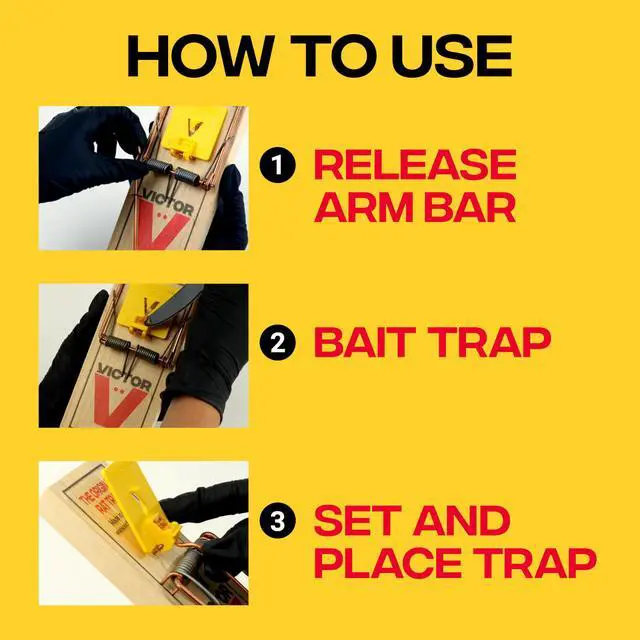 Alt view image 4 of 7 - Wide Plastic Pedal Sustainably Sourced FSC Wood Humane Snap Rat Traps - 9 Wooden Traps