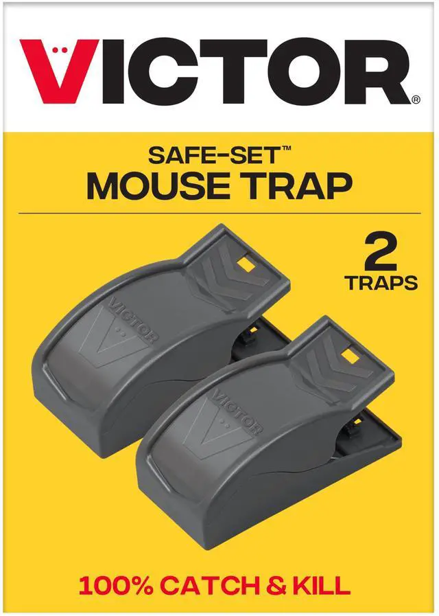Main image of Easy and Safe-Set Power Kill Mouse Trap Quick and Clean Rodent Disposal - 2 Reusable Mouse Traps