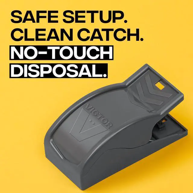 Alt view image 2 of 7 - Easy and Safe-Set Power Kill Mouse Trap Quick and Clean Rodent Disposal - 2 Reusable Mouse Traps
