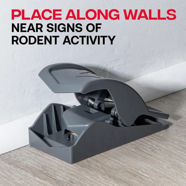 Alt view image 5 of 7 - Easy and Safe-Set Power Kill Mouse Trap Quick and Clean Rodent Disposal - 2 Reusable Mouse Traps