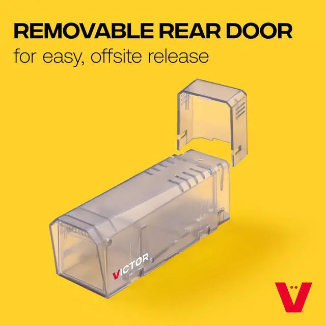 Alt view image 5 of 7 - Live Catch Mouse Trap - 4 Traps - M337SR-4 - Live Catch and Release Trap for Mice - Humane Mouse Traps - Clear Design - Humane, Easy to Use - 4 Pack