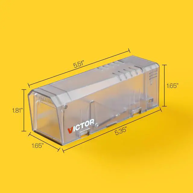 Alt view image 7 of 7 - Live Catch Mouse Trap - 4 Traps - M337SR-4 - Live Catch and Release Trap for Mice - Humane Mouse Traps - Clear Design - Humane, Easy to Use - 4 Pack
